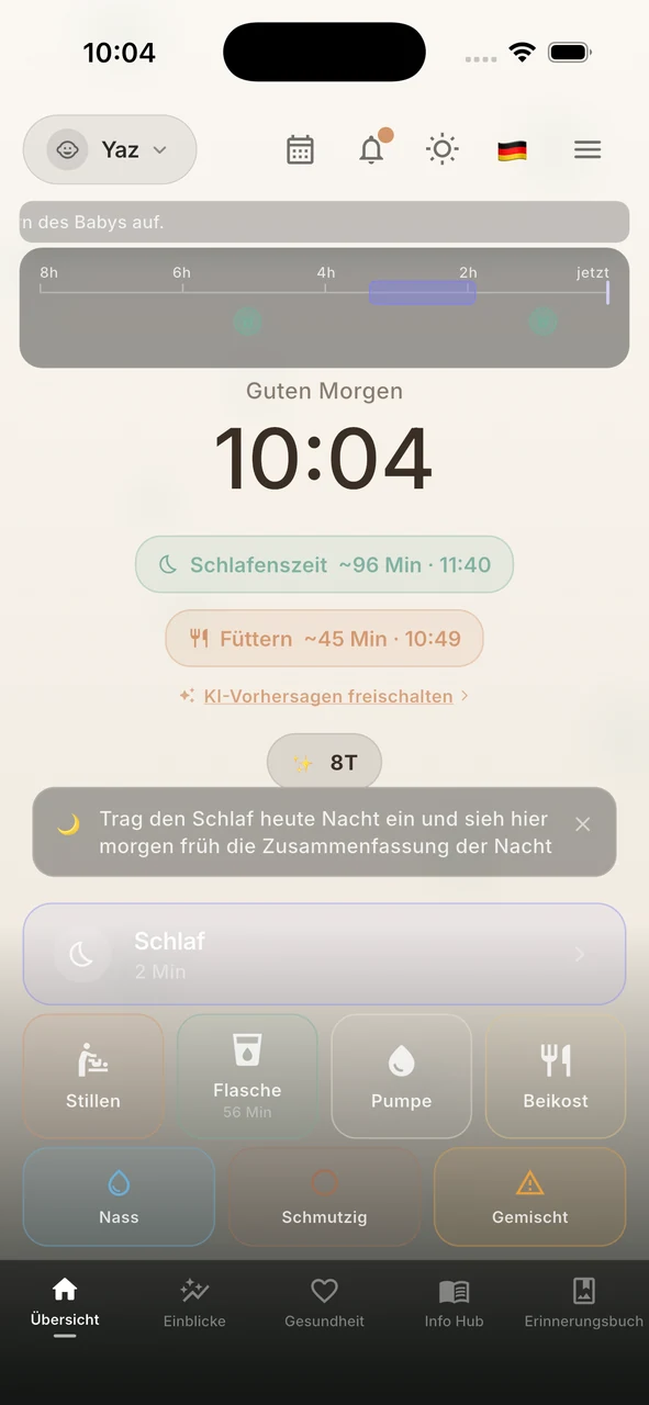Whispie Tagesverlauf