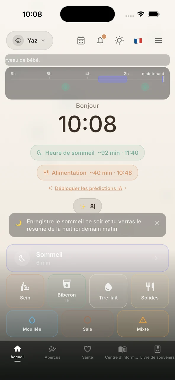 Chronologie quotidienne de Whispie